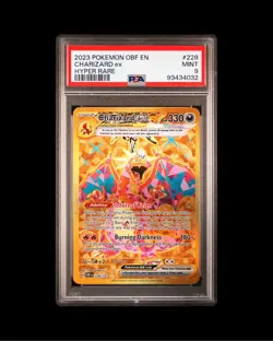 Pokemon OBF 228/197 - Obsidian Flames Charizard ex Hyper Rare - PSA 9 - Image 1