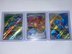 Pokemon First Partner Illustration Collection Series 1 Kanto Gen 1 Starters - Image 1
