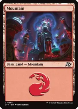 Mountain (0288) -Foil Near Mint MTG Aetherdrift - Image 1
