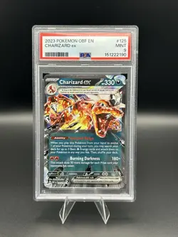 Charizard EX 125/197 Double Rare PSA Mint 9 Pokemon TCG SV Obsidian Flames - Image 1