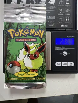 Pokemon 1999 Jungle 1st Edition Booster Pack Flareon Vintage WOTC Sealed 21.4g - Image 1