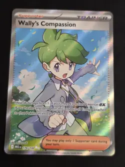 2025 POKEMON TCG WALLY'S COMPASSION 176 MEGA EVOLUTION BASE SET ULTRA RARE HOLO - Image 1