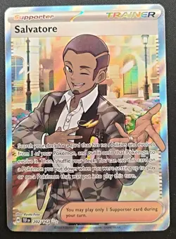 Salvatore Full Art 202/162 SV05: Temporal Forces Holo NM - Image 1