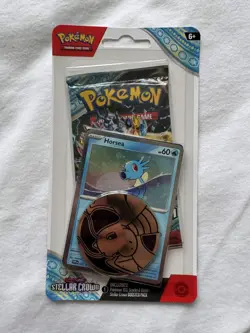 Pokemon TCG: Scarlet & Violet Stellar Crown Single Blister Horsea - Image 1