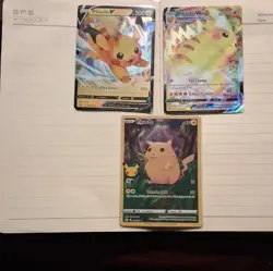 Pokemon TCG Celebrations Flying/Surfing Pikachu V VMAX Holo Lot 7 006-009 - Image 3