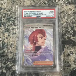Pokemon TCG Team Rocket's Ariana 237/182 Destined Rivals Holo PSA 8 - Image 1