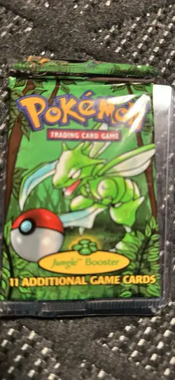 Wizards of the Coast 1999 Pokemon Jungle Scyther Booster Pack Sealed/Unopened - Image 1