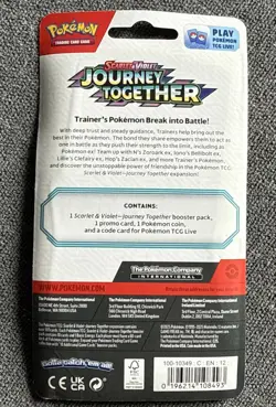 1x Pokemon TCG Journey Together Scraggy Checklane Blister Sealed - Image 2