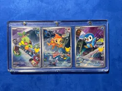 Pokemon 2026 First Partner Illustration Series Turtwig Chimchar Piplup - Encased - Image 1