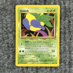 Vtg Pokemon Neo Genesis Oddish Regular 68/111 Common NM - Image 1