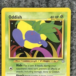 Vtg Pokemon Neo Genesis Oddish Regular 68/111 Common NM - Image 3