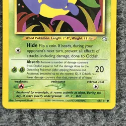 Vtg Pokemon Neo Genesis Oddish Regular 68/111 Common NM - Image 4