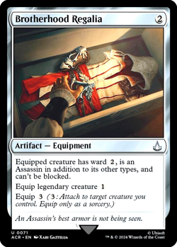MTG Brotherhood Regalia 71 Foil Assassin's Creed - Image 1
