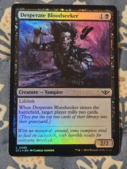 Desperate Bloodseeker FOIL Outlaws of Thunder Junction MTG Magic - Image 1