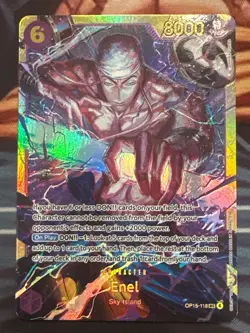 Bandai Enel OP15-118 SEC Special Holo 8000 Sky Island One Piece CCG English - Image 1