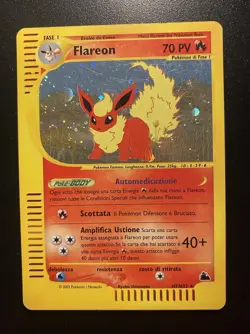 Pokemon Card-Flareon-Skyridge-ITALIAN-H7/H32-Holo-NoCrystal-Excellent - Image 1