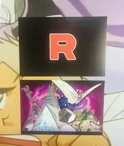 2016 Pokemon Center Team Rocket Post Card & 2020 Pokemon Center Gengar Post Card - Image 1