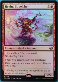 Hexing Squelcher FOIL Lorwyn Eclipsed NM Red Rare MTG CARD (ID# 518093) ABUGames - Image 1