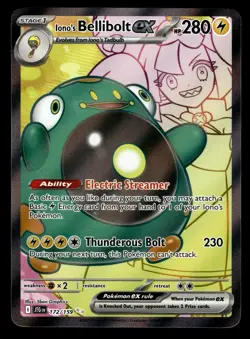 Iono's Bellibolt ex 172/159 Ultra Rare Journey Together Pokemon Card - Image 1