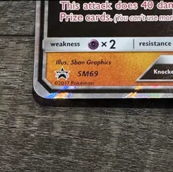 Pokemon TCG Buzzwole GX JUMBO SM69 Black Star Promo S&M Holo Oversized Card - Image 2