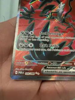 Yveltal EX 105/088 Ultra Rare Perfect Order Holo Full Art Pokemon Card - Image 5