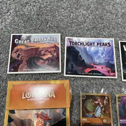 Disney Lorcana Wilds Unknown Pre Release Kit Complete Set. All 6 Promo Cards + - Image 4