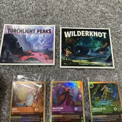 Disney Lorcana Wilds Unknown Pre Release Kit Complete Set. All 6 Promo Cards + - Image 5