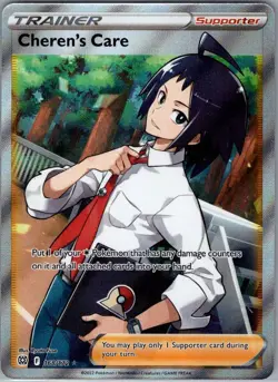 Cheren's Care (Full Art) 168/172 SWSH09: Brilliant Stars - Pokemon Card - NM - Image 1