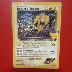 Pokemon Celebrations Rockets Zapdos Holo English 15/132 NM-M - Image 1