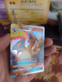 Pokemon Karte Card Holo Charizard Glurak GX Sun Moon Family Game japanese NM- - Image 3