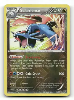 Salamence 64/101 - Plasma Blast Reverse Holo - Pokemon Card LP - Image 1