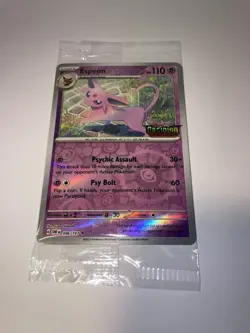 Pokemon Espeon Psiana 086/197 Obsidian Flames Best Buy exclusive Promo SEALED - Image 2