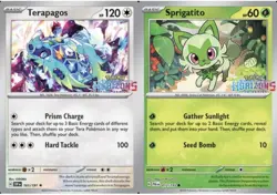 Pokemon Terapagos SSP 161 & Sprigatito PAL 012 GameStop Promos OVP Sealed - Image 1