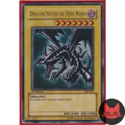 Yugioh Red-Eyes Black Dragon BIJ-S001 Ultra Rare Spanish 1st Edition LP - Image 1