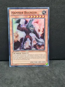 Yugioh Hammer Bounzer GAOV-EN009 Super Rare 1st Edition NM - Image 1