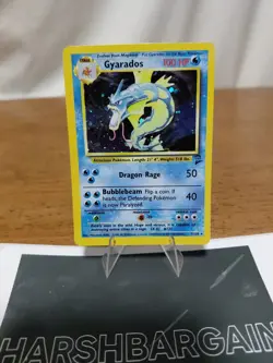 Pokemon TCG Gyarados Base Set 2 Holo Unlimited Rare Card 7/130 LP Condition - Image 1