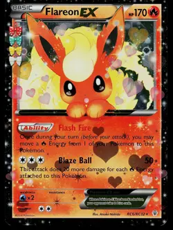 Pokemon Card - Flareon EX Generations RC6/RC32 Holo EX Rare - Image 1