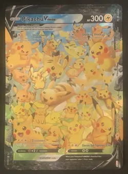 Pikachu V-UNION SWSH141 Jumbo Pokemon TCG Celebrations Promo Card NM-MINT - Image 1