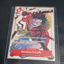 Bandai One Piece Card Game Monkey D. Luffy ST01-012 SR Character Holo EN - Image 1