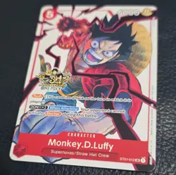 Bandai One Piece Card Game Monkey D. Luffy ST01-012 SR Character Holo EN - Image 5