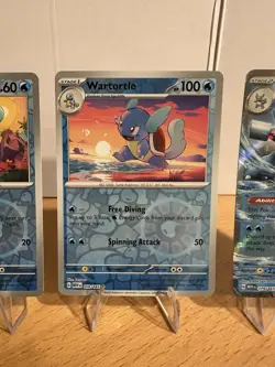 Pokemon SV 151 Squirtle Wartortle Blastoise EX 2023 Set Lot of 3 Cards English - Image 4