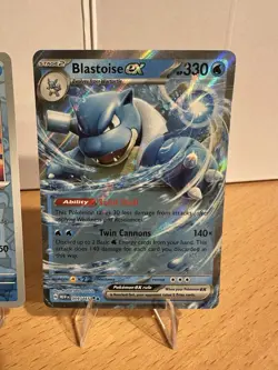 Pokemon SV 151 Squirtle Wartortle Blastoise EX 2023 Set Lot of 3 Cards English - Image 5