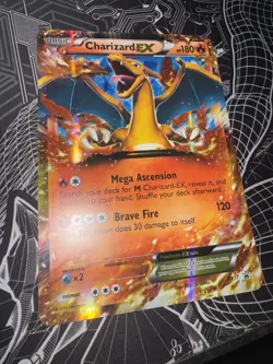 JUMBO/OVERSIZED Charizard EX XY17 Pokemon Holo Promo Card NM/LP - Image 1