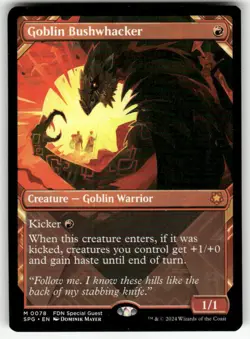 GOBLIN BUSHWHACKER (SHOWCASE) #78 MTG SPECIAL GUESTS MYTHIC - Image 1