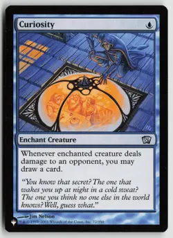 Curiosity (8ED) Lightly Played 72/350 The List Reprints Magic: The Gathering - Image 1