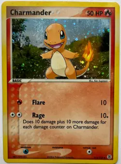CHARMANDER 113/112 SECRET RARE POKEMON FIRERED & LEAFGREEN HOLO LP - Image 1