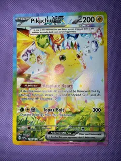 Pokemon Pikachu ex Surging Sparks 238/191 Special Illustration Rare SIR NM Mint - Image 1