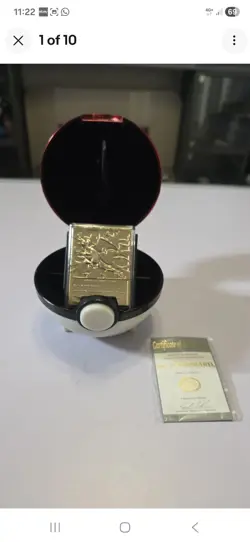 2x gold 23 karet coins and pokeball pokemon - Image 2
