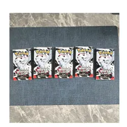 Pokemon Scarlet & Violet White Flare Booster Packs Lot of 5 English Reshiram - Image 1