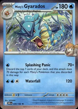 Misty's Gyarados 049/182 Rare Destined Rivals Pokemon Holo Near Mint - Image 1